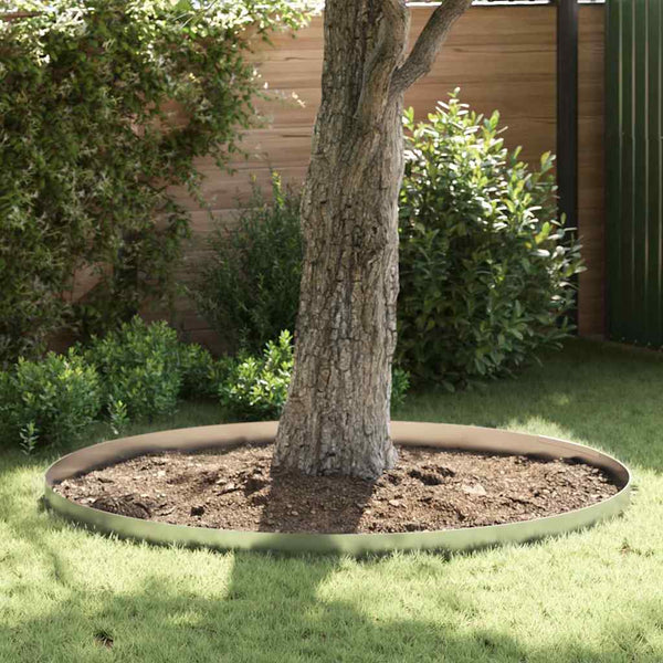 Nurmireunus 450 x 15 cm Galvanoitu teräs Hopea