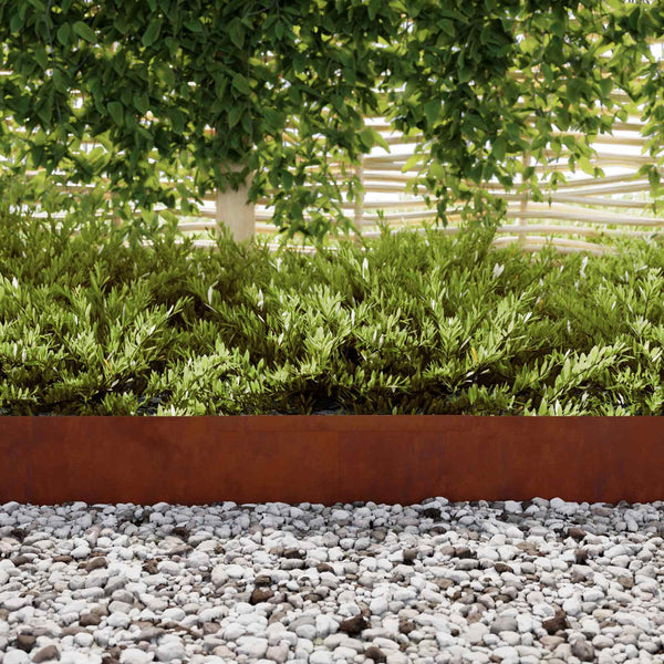 Nurmireunus 450 x 15 cm Kulunut Teräs Ruosteinen
