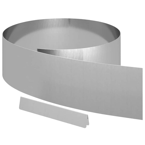 Nurmireunus 450 x 20 cm Galvanoitu teräs Hopea