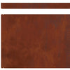 Nurmireunus 450 x 20 cm Kulunut Teräs Ruosteinen