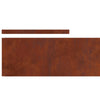 Nurmireunus 450 x 20 cm Kulunut Teräs Ruosteinen