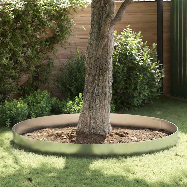 Nurmireunus 450 x 25 cm Galvanoitu teräs Hopea