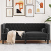 Sohva Musta 174 x 74,5 x 70,5 cm Sametti