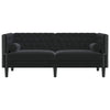 Sohva Musta 174 x 74,5 x 70,5 cm Sametti