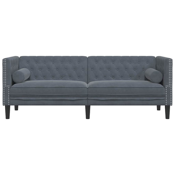 Sohva Tumma harmaa 194 x 74,5 x 70,5 cm Sametti