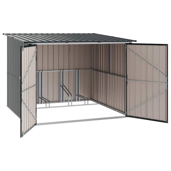 Pyörätila 3 kpl Antrasiitti 216 x 207 x 158 cm Metalli