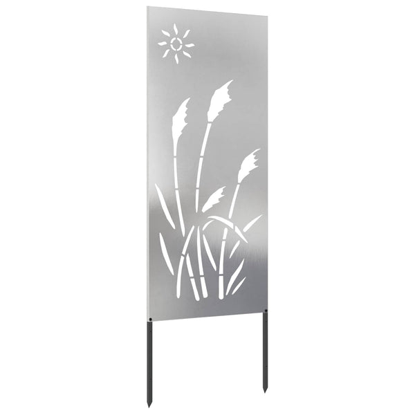 Puutarhan yksityisyyden verho Viivakuvio Hopea 50 x 140 cm