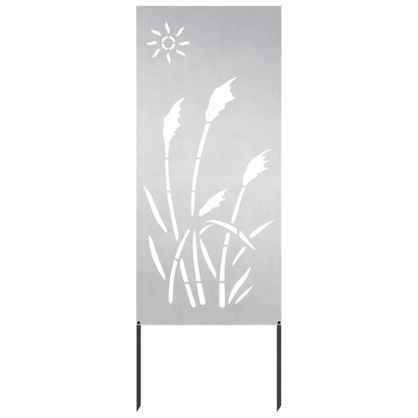 Puutarhan yksityisyyden verho Viivakuvio Hopea 50 x 140 cm