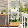Puutarhan yksityisyyden verho Viivakuvio Hopea 50 x 140 cm