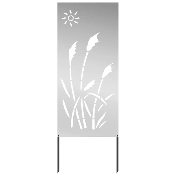 Puutarhan yksityisyyden verho Viivakuvio Hopea 50 x 140 cm