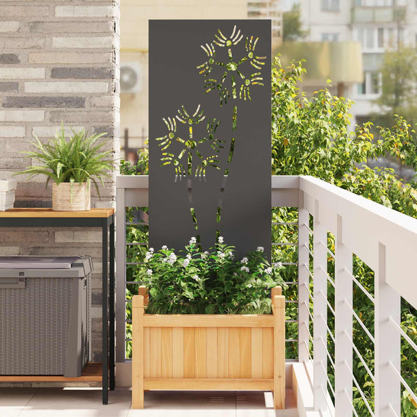 Puutarhan yksityisyyden verho Viivakuvio Musta 50 x 140 cm