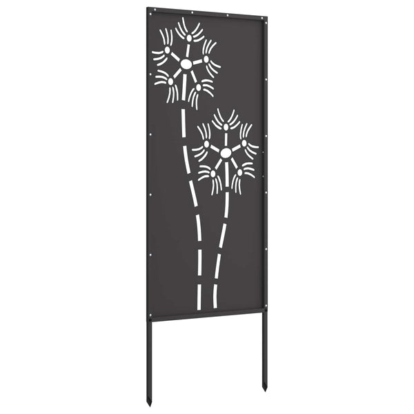 Puutarhan yksityisyyden verho Viivakuvio Musta 50 x 140 cm