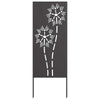 Puutarhan yksityisyyden verho Viivakuvio Musta 50 x 140 cm