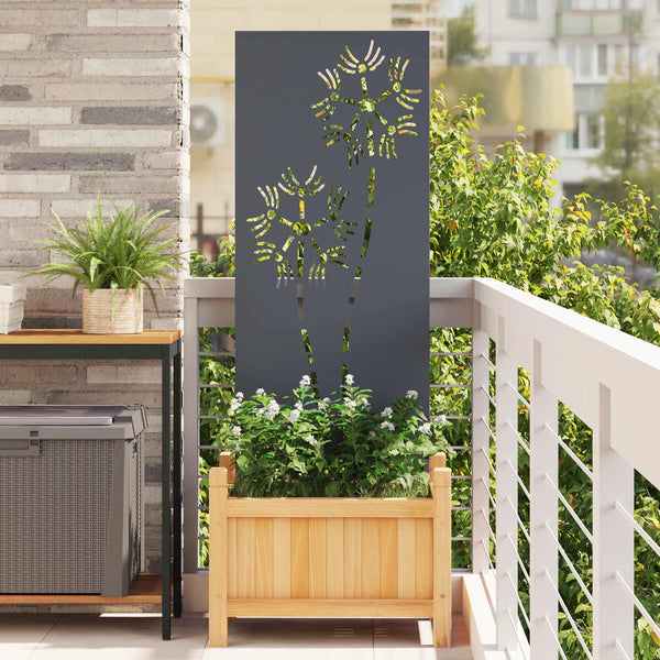 Puutarhan yksityisyyden verho Antrasiitti 50 x 140 cm