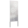 Puutarhan yksityisyyden verho Viivakuvio Hopea 50 x 140 cm