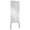 Puutarhan yksityisyyden verho Viivakuvio Hopea 50 x 140 cm