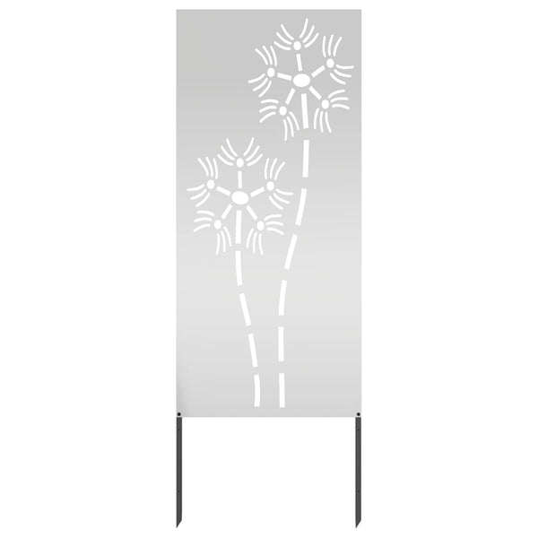 Puutarhan yksityisyyden verho Viivakuvio Hopea 50 x 140 cm