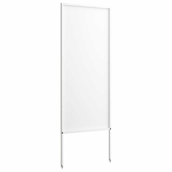Puutarhan yksityisyyden verho Viivakuvio Valkoinen 50 x 140 cm