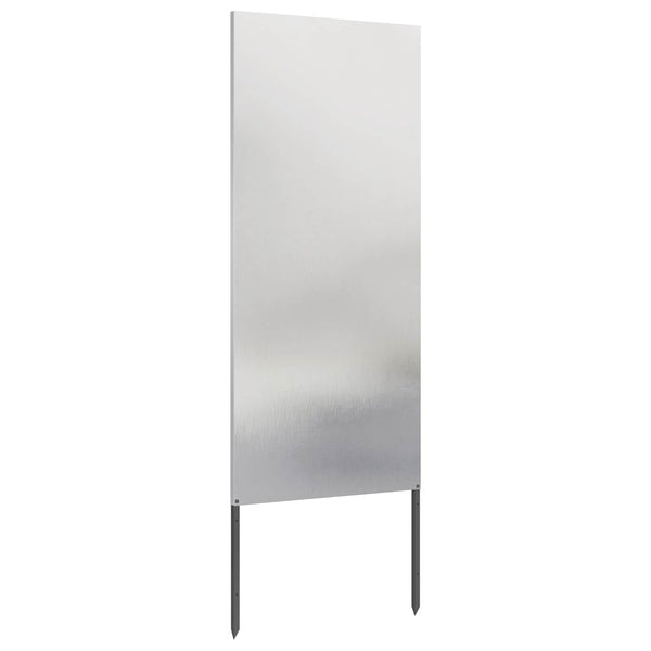 Puutarhan yksityisyyden verho Viivakuvio Hopea 50 x 140 cm