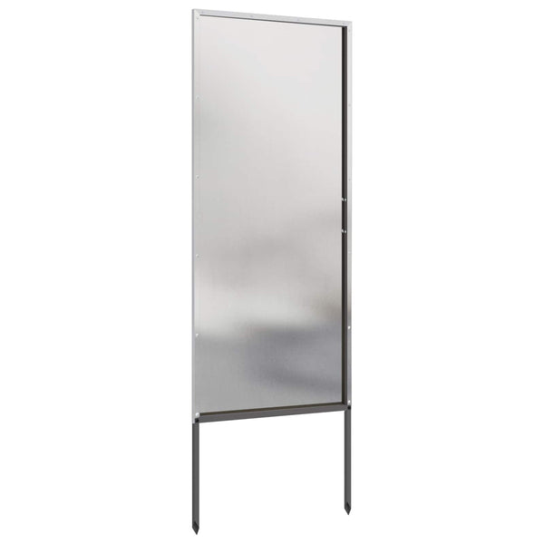 Puutarhan yksityisyyden verho Viivakuvio Hopea 50 x 140 cm