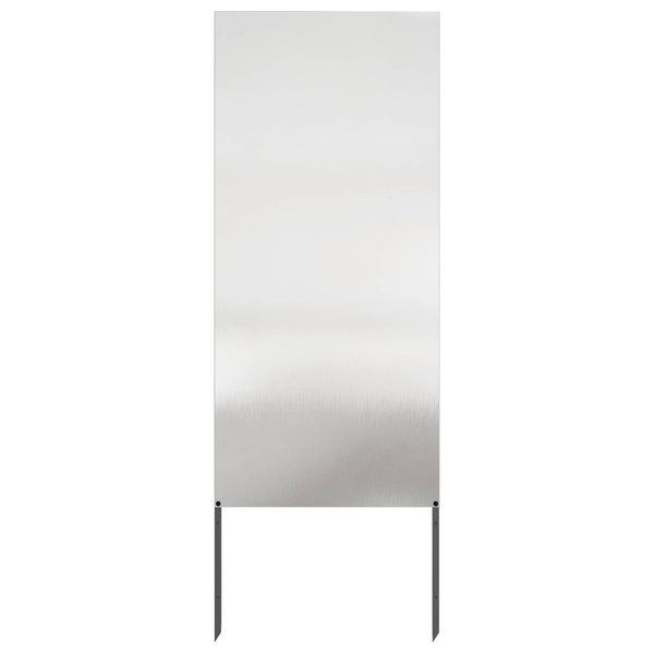 Puutarhan yksityisyyden verho Viivakuvio Hopea 50 x 140 cm