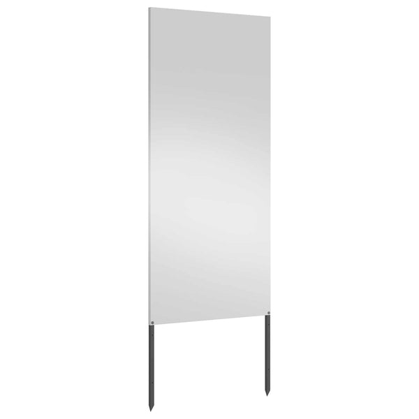 Puutarhan yksityisyyden verho Viivakuvio Hopea 50 x 140 cm
