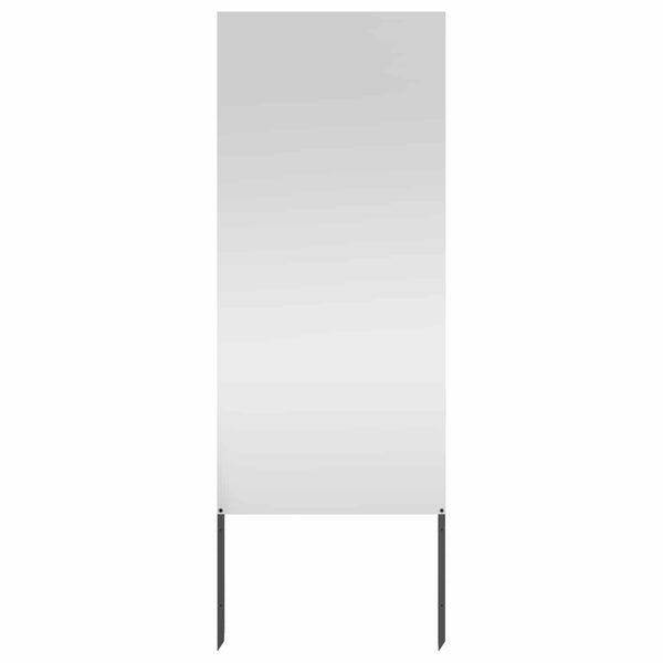 Puutarhan yksityisyyden verho Viivakuvio Hopea 50 x 140 cm