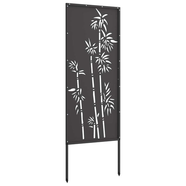 Puutarhan yksityisyyden verho Kukallinen Musta 50 x 140 cm