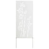 Puutarhan yksityisyyden verho Kukallinen Valkoinen 50 x 140 cm