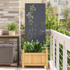 Puutarhan yksityisyyden verho Antrasiitti 50 x 140 cm