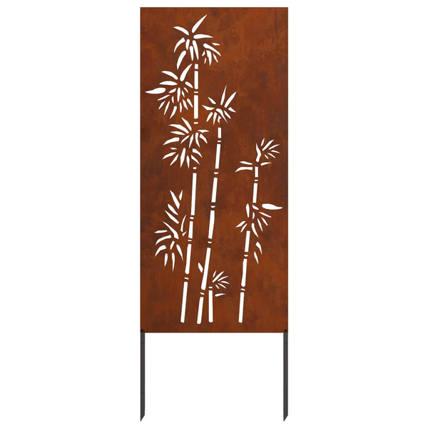 Puutarhan yksityisyyden verho Kukallinen Ruosteinen 50 x 140 cm