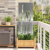 Puutarhan yksityisyyden verho Kukallinen Hopea 50 x 140 cm