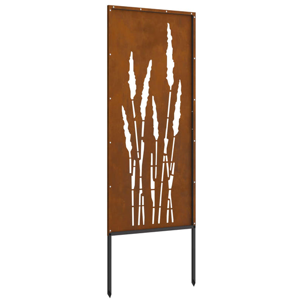 Puutarhan yksityisyyden verho Kukallinen Ruosteinen 50 x 140 cm