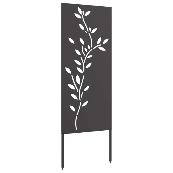 Puutarhan yksityisyyden verho Kukallinen Musta 50 x 140 cm