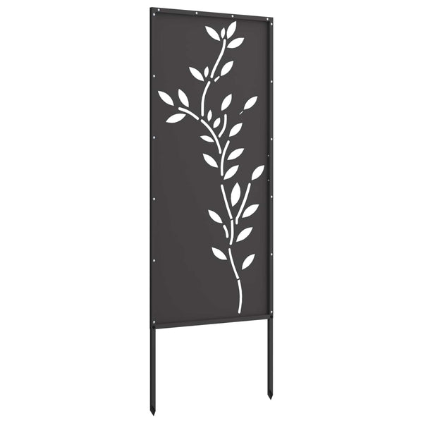 Puutarhan yksityisyyden verho Kukallinen Musta 50 x 140 cm