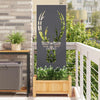 Puutarhan yksityisyyden verho Antrasiitti 50 x 140 cm