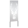 Puutarhan yksityisyyden verho Eläinkuvio Hopea 50 x 140 cm