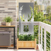 Puutarhan yksityisyyden verho Eläinkuvio Hopea 50 x 140 cm