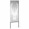 Puutarhan yksityisyyden verho Eläinkuvio Hopea 50 x 140 cm