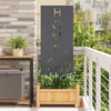 Puutarhan yksityisyyden verho Antrasiitti 50 x 140 cm