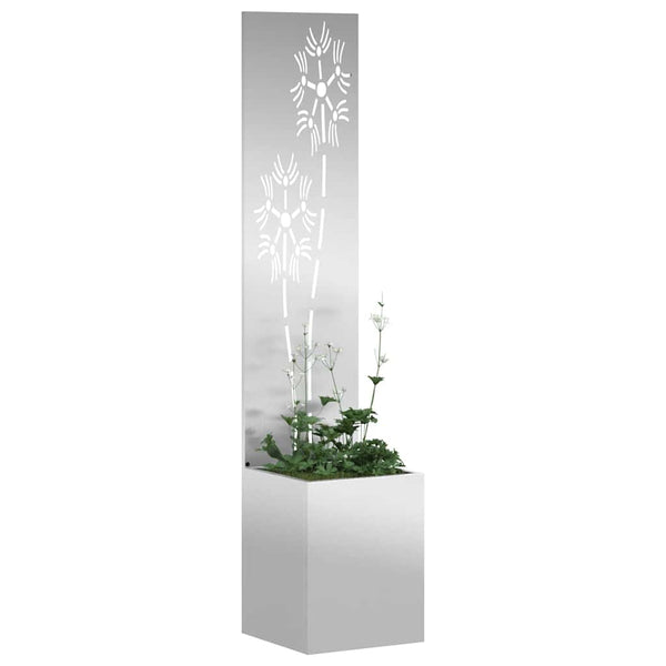 Puutarhan yksityisyyden verho Kukallinen Hopea 32 x 32 x 150 cm