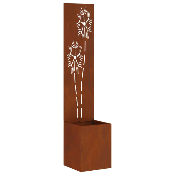 Puutarhan yksityisyyden verho Ruosteinen 32 x 32 x 150 cm
