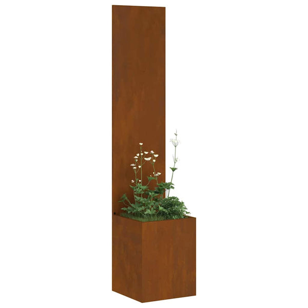 Puutarhan yksityisyyden verho Ruosteinen 32 x 32 x 150 cm