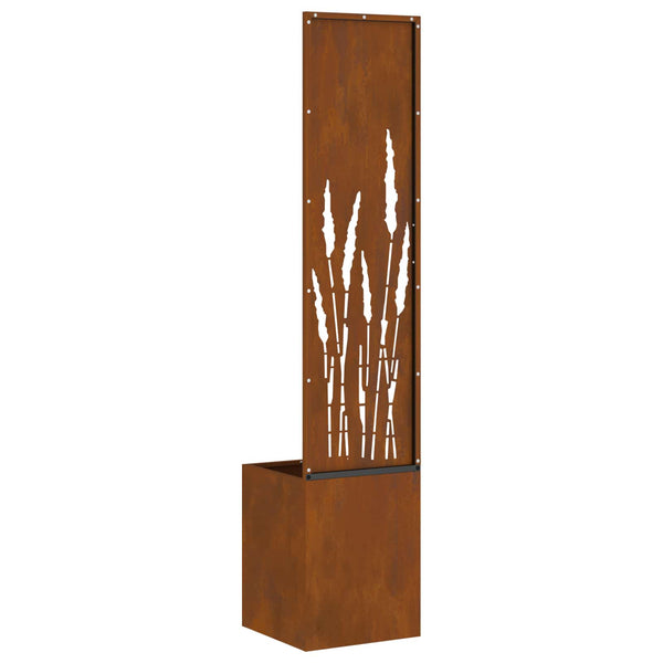 Puutarhan yksityisyyden verho Ruosteinen 32 x 32 x 150 cm
