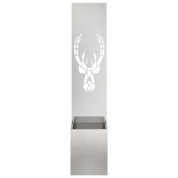 Puutarhan yksityisyyden verho Eläinkuvio Hopea 32 x 32 x 150 cm