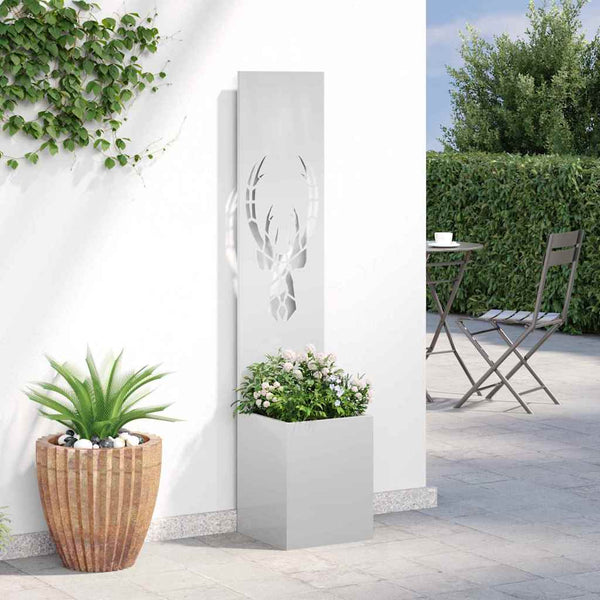 Puutarhan yksityisyyden verho Eläinkuvio Hopea 32 x 32 x 150 cm