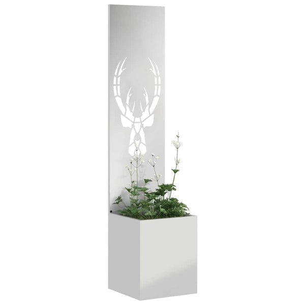 Puutarhan yksityisyyden verho Eläinkuvio Hopea 32 x 32 x 150 cm