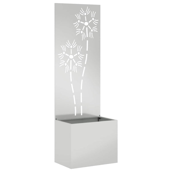 Puutarhan yksityisyyden verho Kukallinen Hopea 50 x 32 x 150 cm