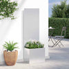 Puutarhan yksityisyyden verho Viivakuvio Hopea 50 x 32 x 150 cm