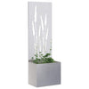 Puutarhan yksityisyyden verho Viivakuvio Hopea 50 x 32 x 150 cm